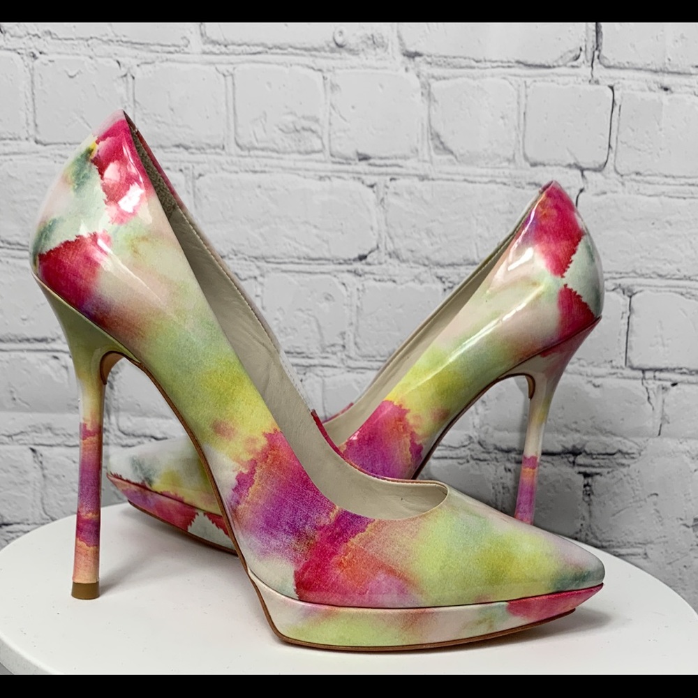 Alice + Olivia Watercolor Heels